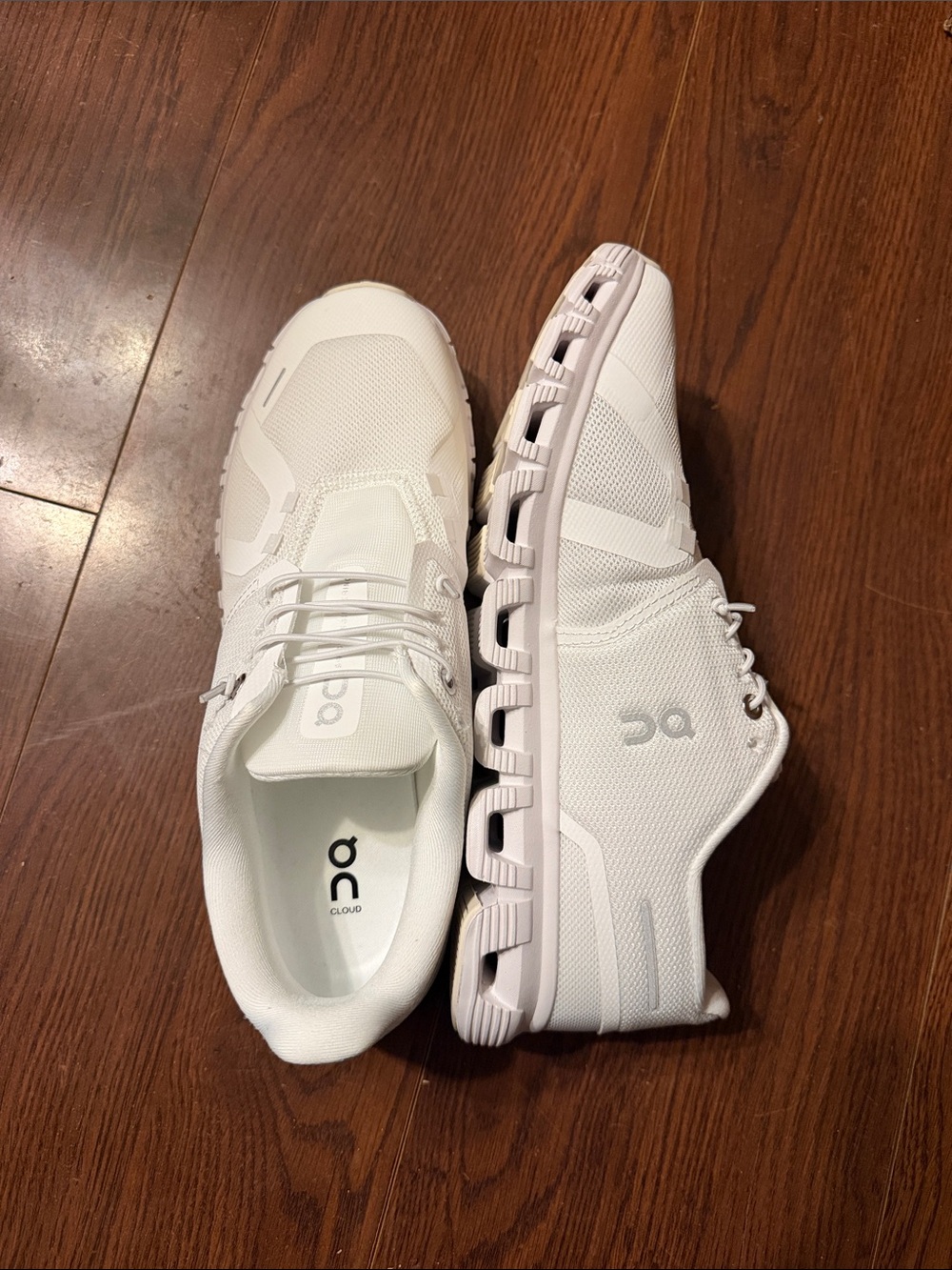 On Running Men's Cloud Athletic Sneakers in White